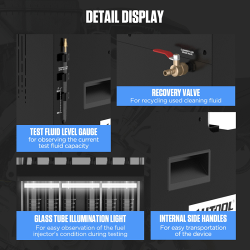 AUTOOL CT500 - Industriell GDI/EFI/FSI-injektortvätt och testare