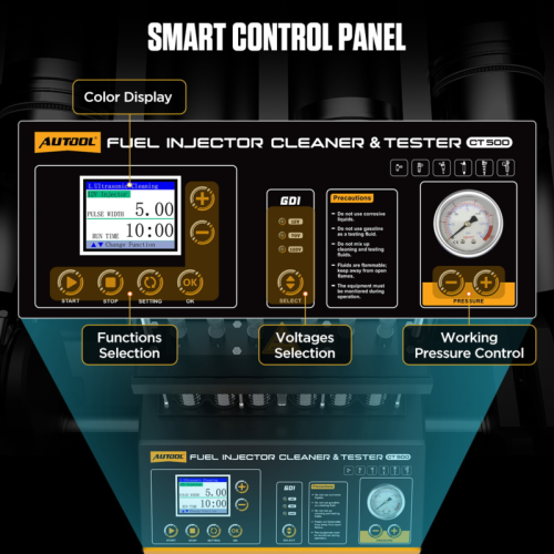AUTOOL CT500 - Industriell GDI/EFI/FSI-injektortvätt och testare