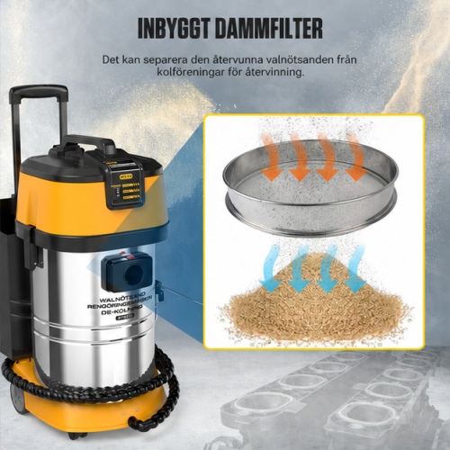 AUTOOL HTS518 Blästringsmaskin för ventilrengöring med valnötsskal