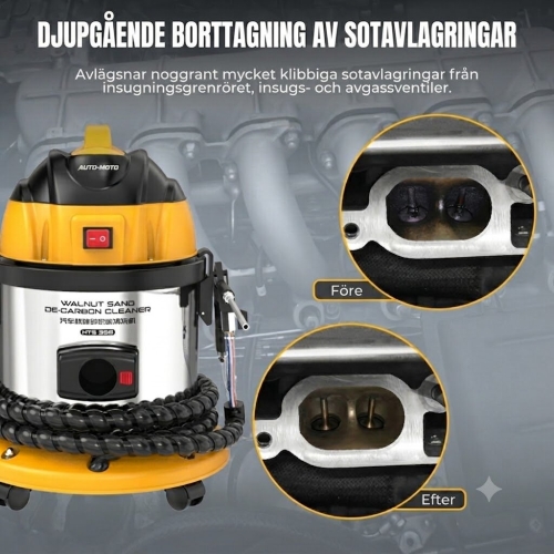AUTOOL HTS558 Ventilrengöringssandblästring med valnötspulver
