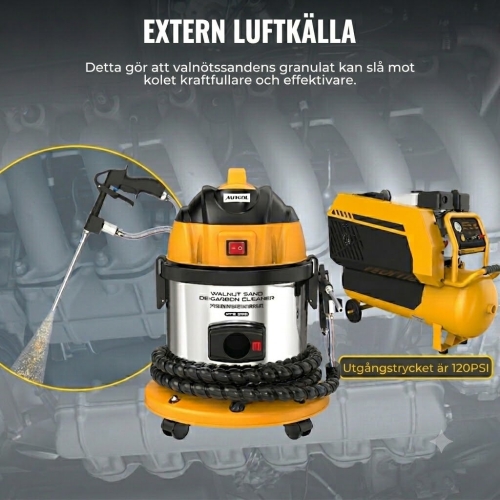 AUTOOL HTS558 Ventilrengöringssandblästring med valnötspulver