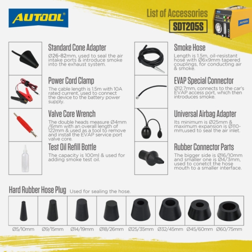 AUTOOL SDT205S Rökdetektor