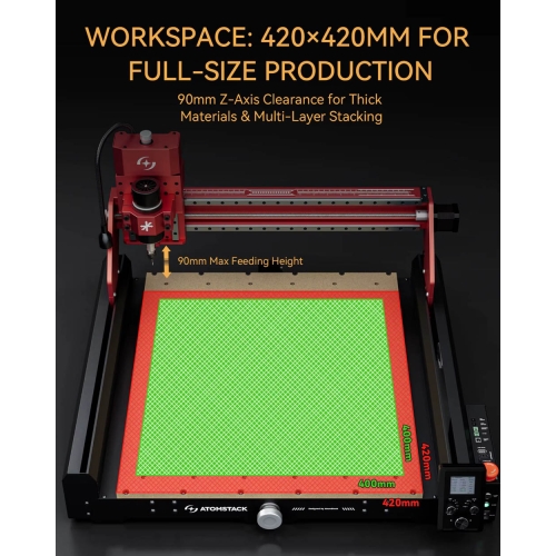 Atomstack C4 Pro CNC-fräsmaskin + tillbehör