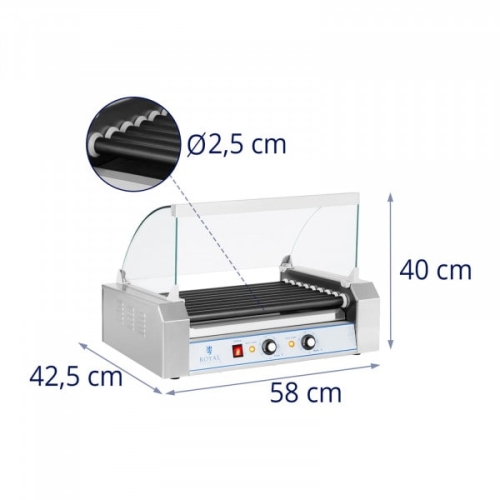 Rullgrill - 9 rullar - teflon