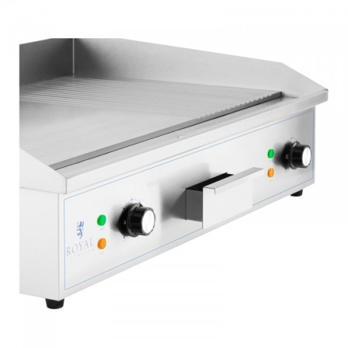 Grillplåt - 727x420 mm - slät/räflad - 4400 W