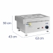 Gas vattebad - 3300 W - 3GN - 0,02 bar - G20