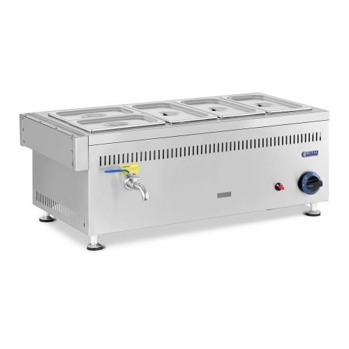 Gas vattenbad - 3300 W - 5 GN - 0,02 bar - G20