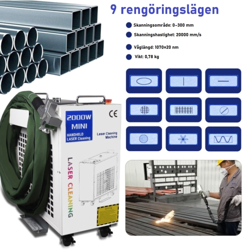 FIBERLASERRENGÖRING 1500W M2 + TILLBEHÖR